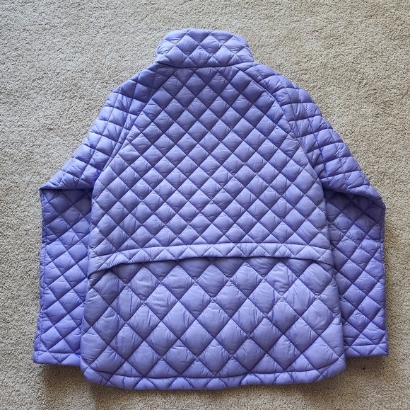 Athleta Whisper Featherless Puffer Jacket Madeira purple size Small Petite - Picture 9 of 9